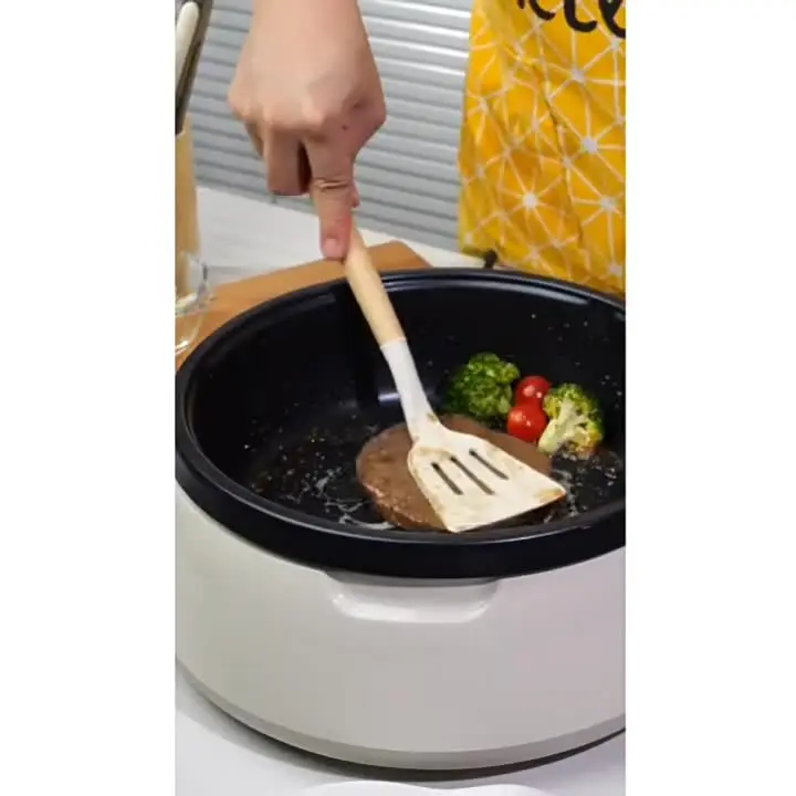 12 Pcs Silicone Cooking Utensils Set with Wooden Handles (TECHIES)
