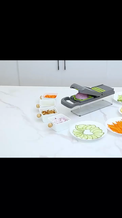 16-in-1 Multifunction Vegetable Chopper with Storage Container